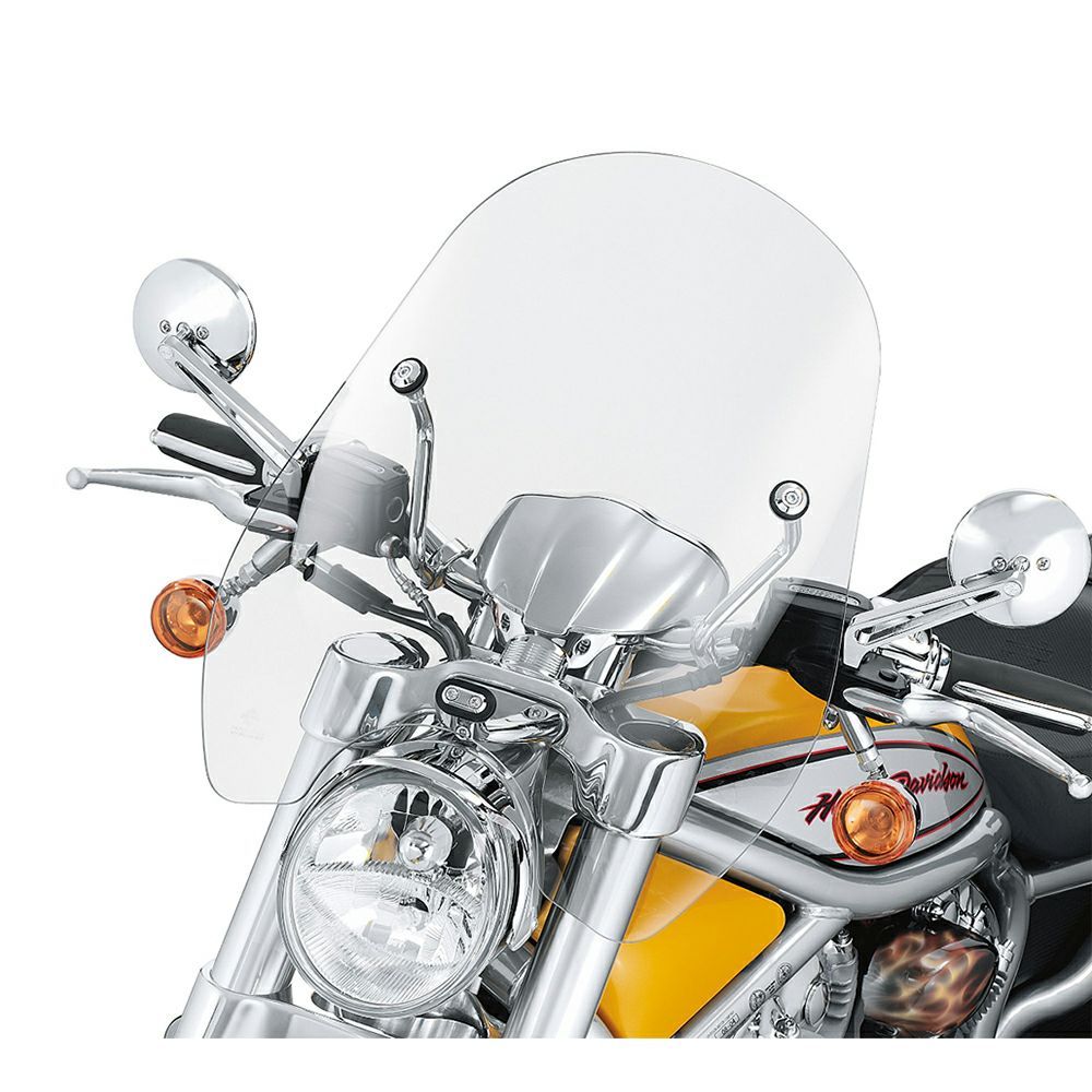 【57213-06】ハーレー純正 コンパクト ウインドシールド 06年-07年 VRSCR クリア Compact Mid-Sport Windshield V-ROD