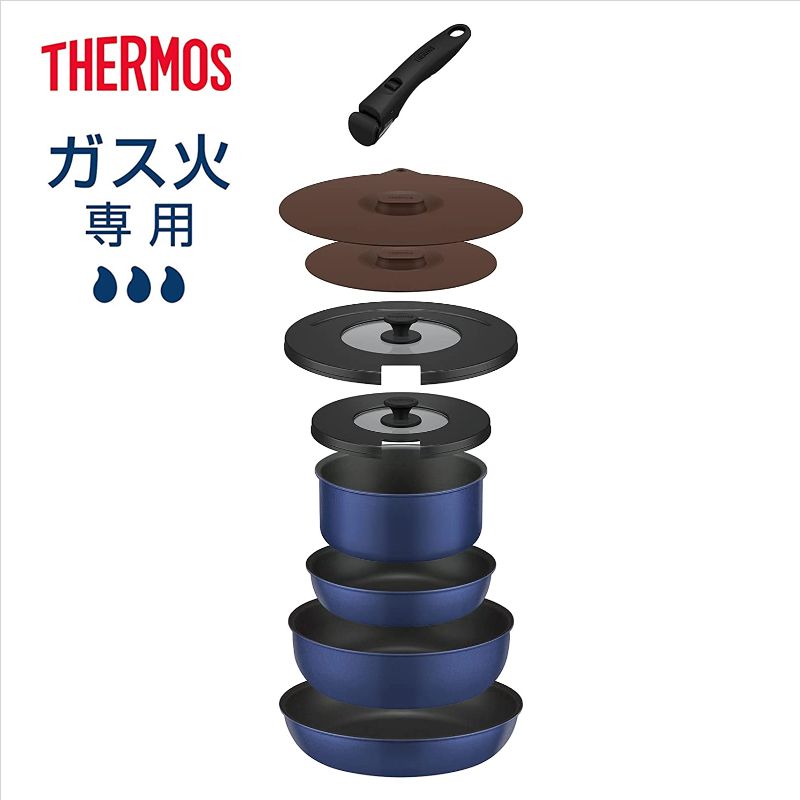 楽天市場】サーモス（THERMOS）【KSA-9A-BK】取っ手のとれるフライパン 