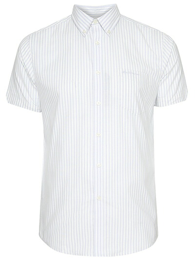 Ben Sherman ベンシャーマン / オックスフォードストライプボタンダウンシャツ(1012799) Grey -貨物輸送無料-