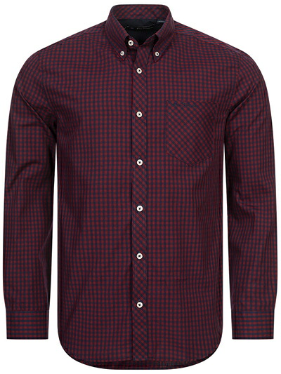 Ben Sherman ベンシャーマン / ギンガムチェックボタンダウンシャツ(0077858) Dark Red -送料無料-｜Swinging clothes　Ｈｅｌｐ