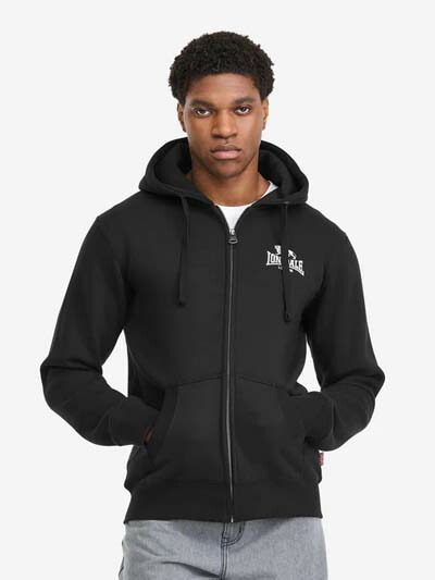 LONSDALE ロンズデール / フルジップパーカ(ROTHERHITHE) Black -貨物輸送無料- Black