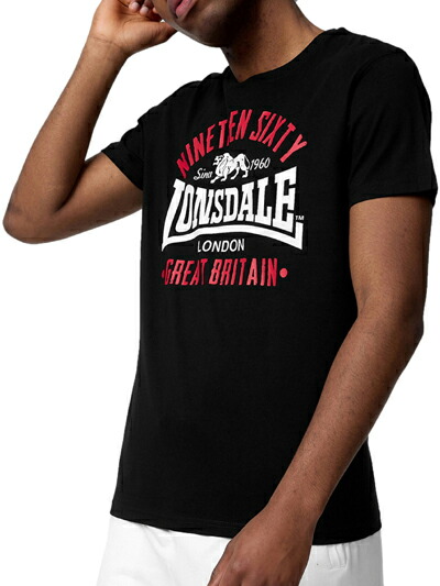 ◆LONSDALE◆ Lubcroy ロゴTシャツ 送料込 LONSDALE ロンズデール / ライオンロゴフロックプリントTシャツ