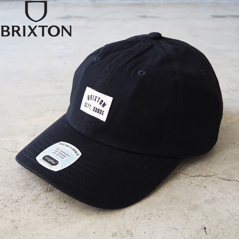 BRIXTON ブリクストン キャップ WOODBURN LP ADJ 11588 メンズ レディース 帽子 ぼうし サイズ調節可能 ワンポイント ロゴ ストリート ガレージ バイカー サーフ アメカジ 黒 ブラック