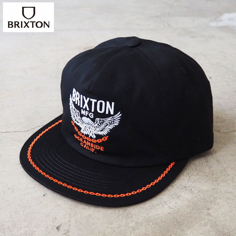BRIXTON ブリクストン キャップ WALLER HP SNPK 11909 メンズ レディース 帽子 ぼうし サイズ調節可能 スナップバック スナップ ロゴ ストリート ガレージ バイカー サーフ アメカジ 黒 ブラック