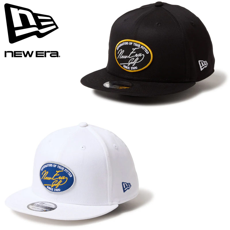 NEWERA ニューエラ キャップ 9FIFTY Stretch Cotton Washable ゴルフ 14669059 メンズ レディース ぼうし 帽子 cap フリーサイズ サイズ調節可能 ロゴ ストリート ハット ユニセックス ホワイト ブラック 白 黒
