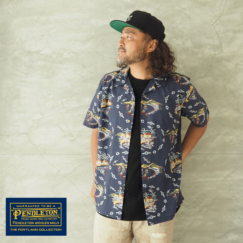 Pendleton アロハシャツ ネイビー 楽天市場】PENDLETON ペンドルトン アロハシャツ ALOHA SHIRT