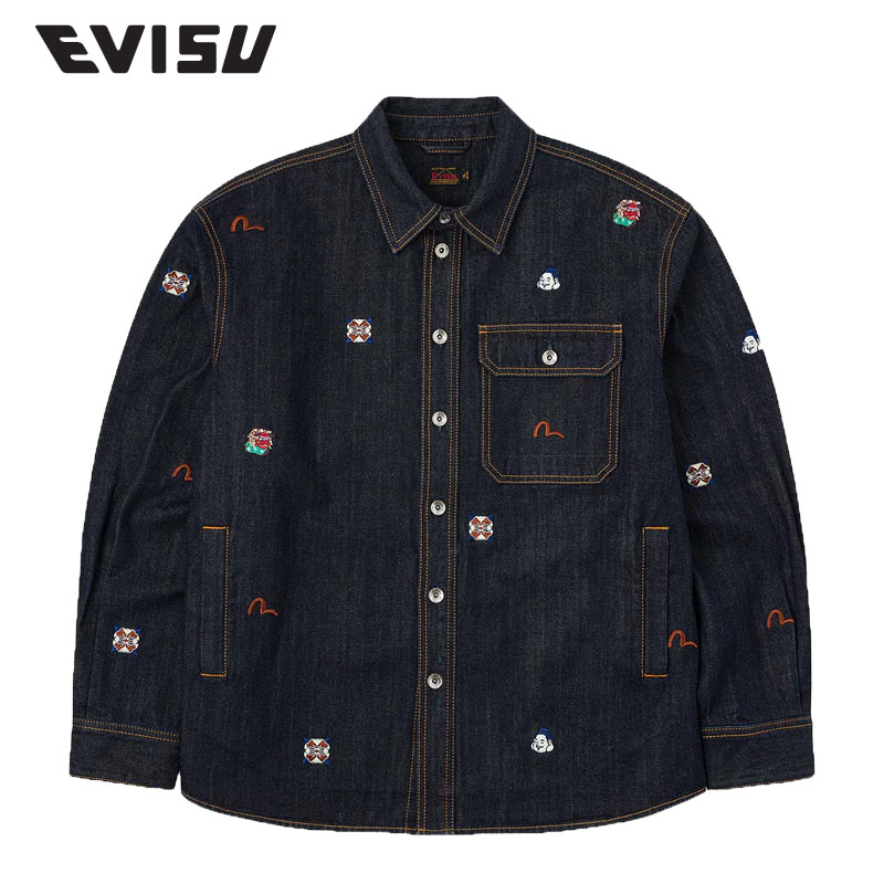 劇レア★EVISU エヴィス　スカシャツ　バス刺繍　新品未使用 楽天市場】EVISU エヴィス ジャケット スカジャン ビンテージ