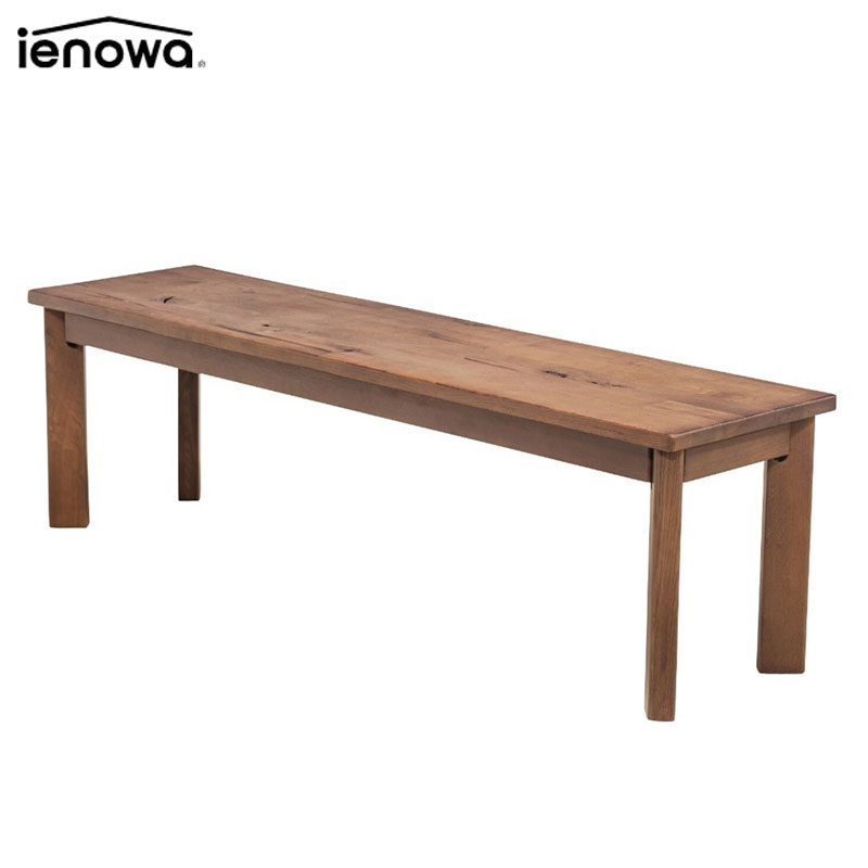 ienowa イエノワ オーク ベンチ チェア ダイニングチェア 145cm ダメージ加工 145 ベンチチェアー 天然木 201200472 おしゃれ ダイニングベンチ 家具 椅子 いす インテリア ナチュラル おしゃれ 北欧 西海岸 後払い不可 同梱不可｜HEADFOOTmixism