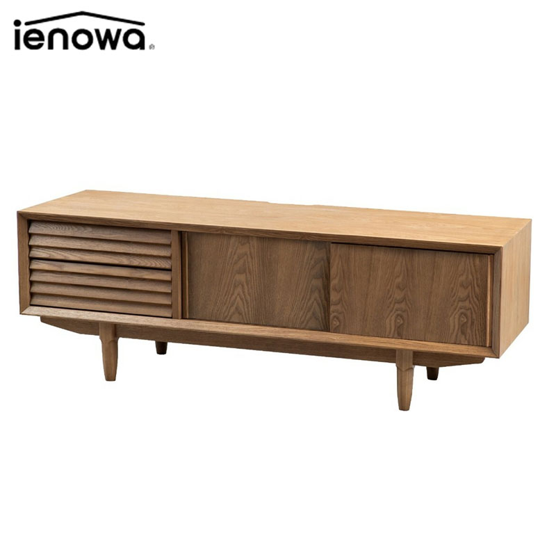 ienowa イエノワ テレビボード 150cm TVボード ベルヘ 150巾 タモムク 201200832 テレビ台 150 家具 インテリア おしゃれ 木目 インダストリアル 棚 収納 見せる収納 天然木 ナチュラル シンプル メーカー直送便｜HEADFOOTmixism