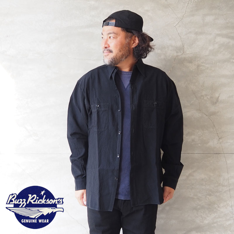 BUZZ RICKSON's ワークシャツ　シャンブレー　長袖シャツ　日本製 BUZZ RICKSON'S Buzz Rickson's（バズリクソンズ） シャンブレー