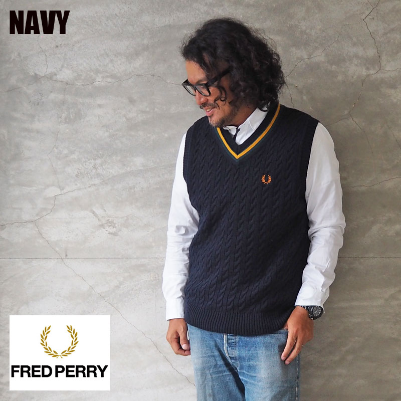 値下げしました GroundY x Fred perry コラボ ニットベスト黒