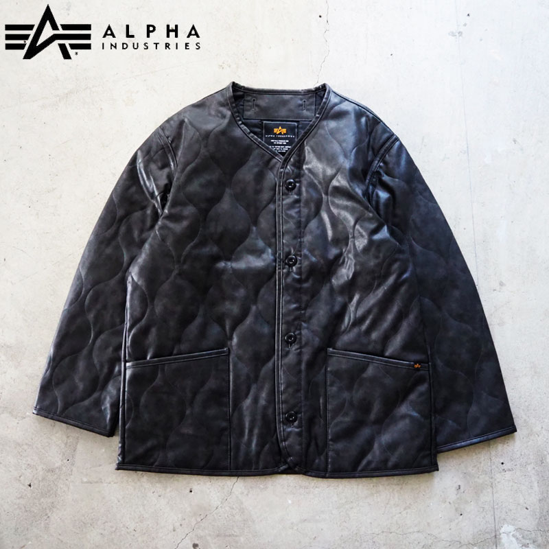 【定価 29,700円】ALPHA ジャケット シンセティック レザーライナー 定価 29,700円】ALPHA ジャケット シンセティック レザーライナー