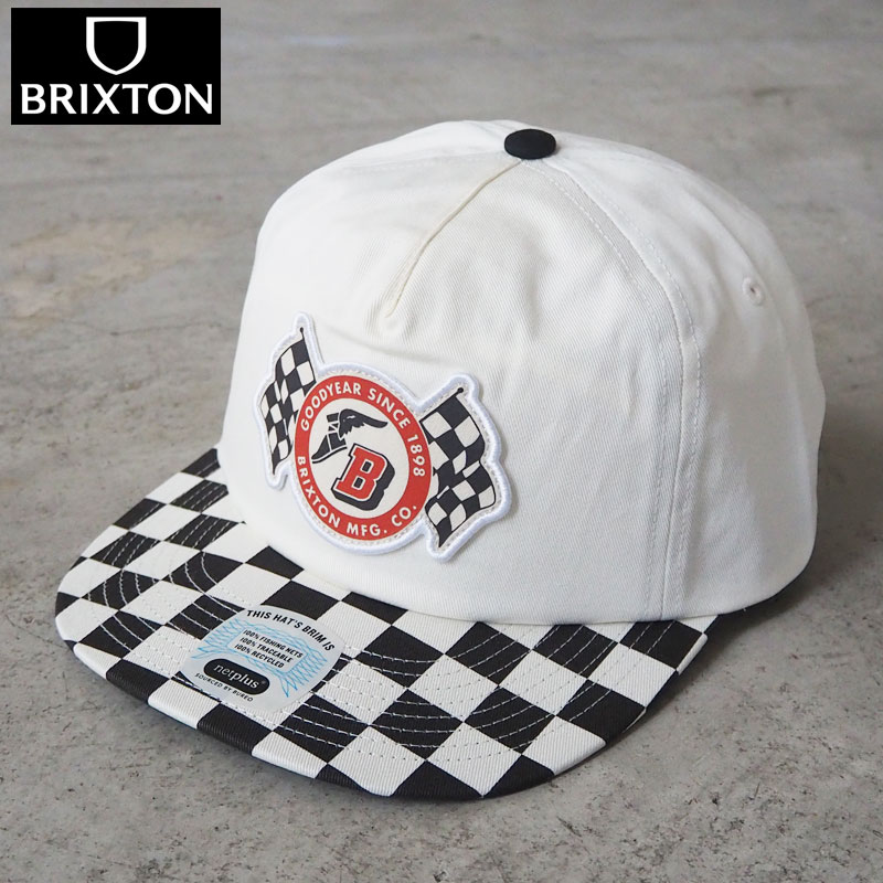 BRIXTON ブリクストン GOODYEAR グッドイヤー キャップ コラボ SPEEDWAY HP SNAPBACK 12082 帽子 メンズ レディース cap ぼうし ストリート アメカジ ロゴ