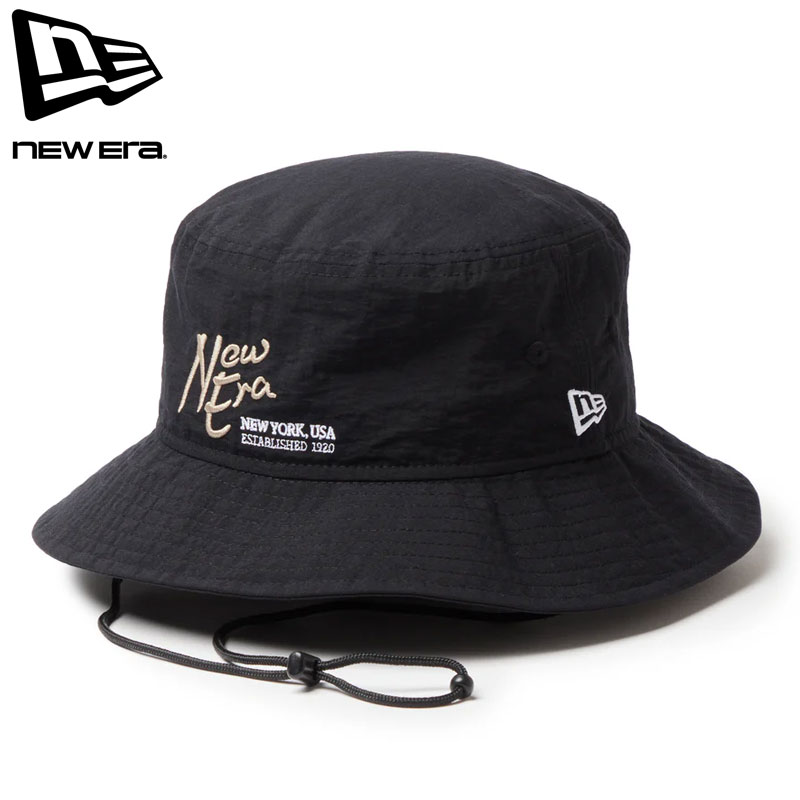 NEW ERA ニューエラ ハット ゴルフ アドベンチャー ライト ナイロンタッサー 14747196 メンズ レディース バケットハット 帽子 ぼうし GOLF NEW YORK,USA EST. 1920 アウトドア アメカジ ストリート newera 黒 メール便 4,620円