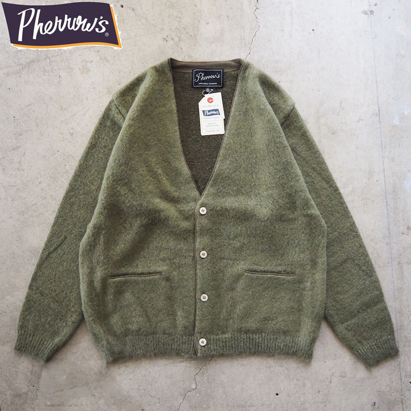 楽天市場】PHERROW'S フェローズ カウチン メンズ ニット カーディガン