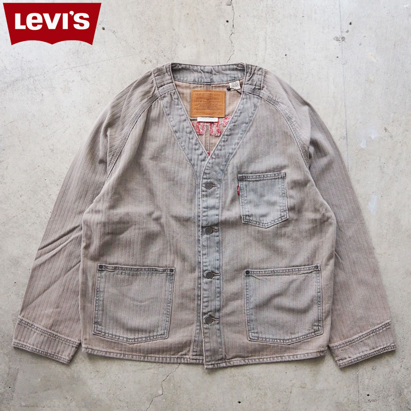 Levi\'s リーバイス ジャケット ユニオン エンジニア カーディガン A31740030 メンズ コットン ワークジャケット 刺繍 ステッチ アメカジ ワーク