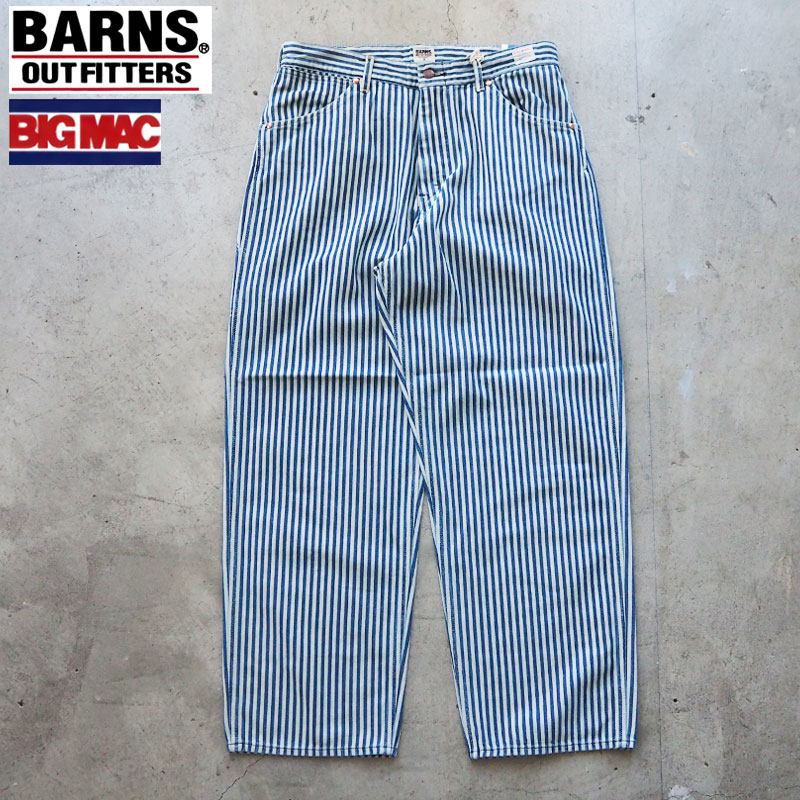 BARNS × BIGMAC バーンズ ビッグマック パンツ デニム ペインターパンツ BR-26163 メンズ ペインター ワーク ワークパンツ コラボ ヒッコリー アウトフィッターズ outfitters アメカジ