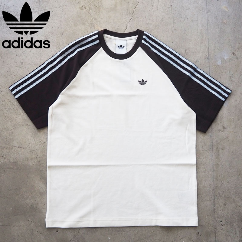 adidas Originals アディダス Tシャツ ブリットコア リンガー 半袖Tシャツ DM797 メンズ レディース 半袖 トレフォイル 三本ライン ロゴ オリジナルス シンプル ミニロゴ 袖ライン