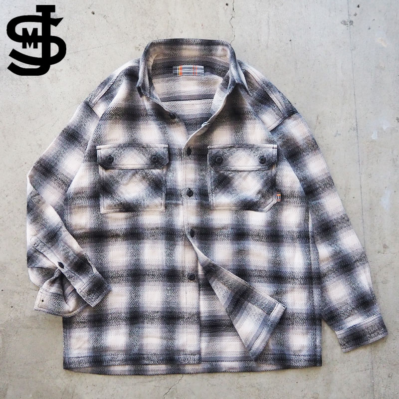 JACKSON MATISSE ジャクソンマティス ネルシャツ 長袖 シャツ SAFARI×JM Light-weight flannel shirt JM26SS012 メンズ チェック オンブレ チェックシャツ 長袖シャツ チェック柄 ヴィンテージ アメカジ