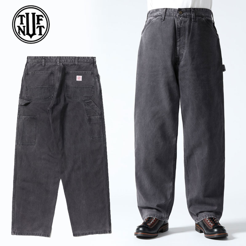 TUF-NUT タフナッツ パンツ メンズ コットンダック COTTON DUCK WORK PANTS AGING MODEL TN42600H ダックパンツ ワーク ダック ワークパンツ 黒 キャメル ゆったり アメカジ