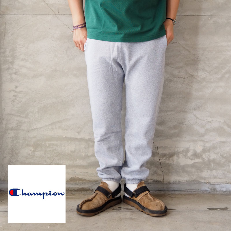 champion はやりっ児 ズボン下 スウェットパンツ C5-S201 汗水 ボトムス 汗水 スエットパンツ はたご屋界面 肉厚 USA製 裏起毛 起毛 ワンポイント アメカジ 心地よい 薄墨色 ベージュ