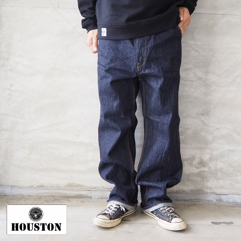 【楽天市場】HOUSTON ヒューストン デニムパンツ メンズ セルビッヂ デニム ペインターパンツ 10058 パンツ セルビッヂ