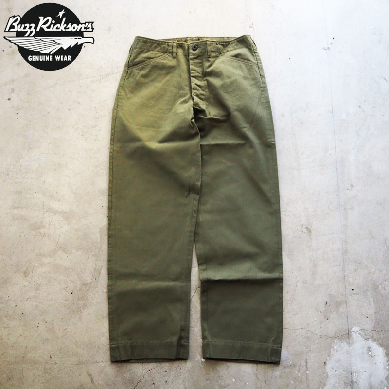 BUZZ RICKSON'S バズリクソンズ パンツ U.S. NAVY N-3 TROUSERS BR42290 メンズ トラウザー N-3ユーティリティーパンツ 米海軍 1940年代 USN ミリタリーパンツ ミリタリー アメカジ 東洋 東洋エンタープライズ