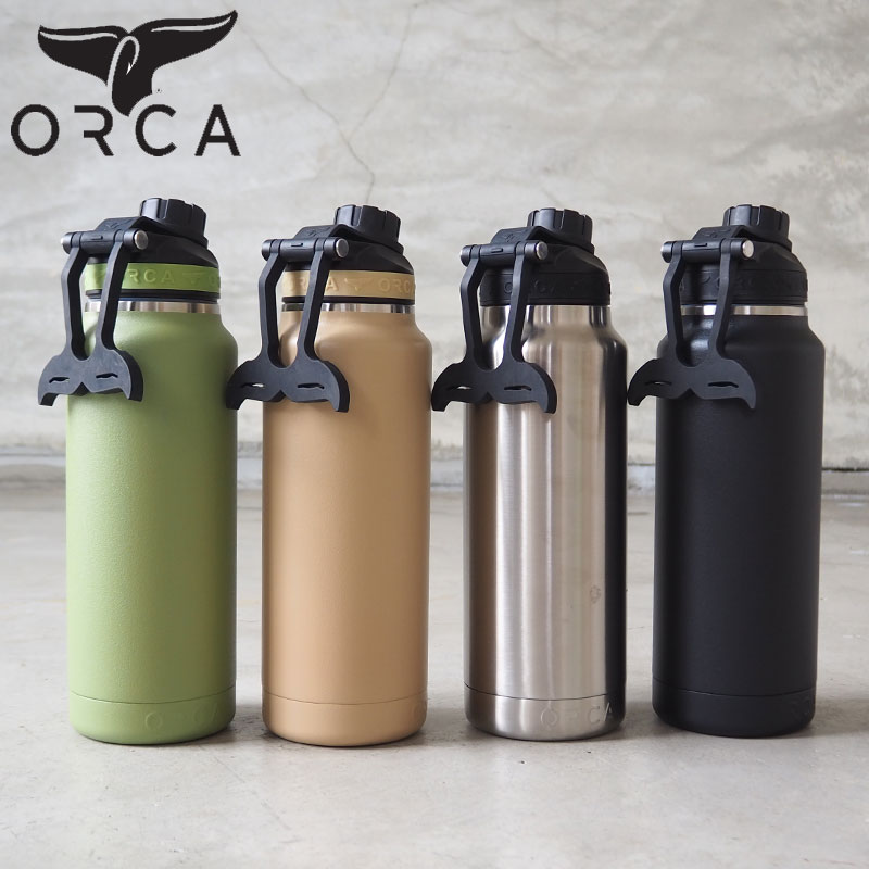 楽天市場 Orca オルカ Hydra ボトル 水筒 正規品 Hydra 34oz 1 000ml Orchyd34 H8lオルカボトル 34オンス ステンレススチール 2重構造 シームレス構造 メンズ レディース アウトドア キャンプ キャンパー おしゃれ 保温 保冷 Headfootmixism