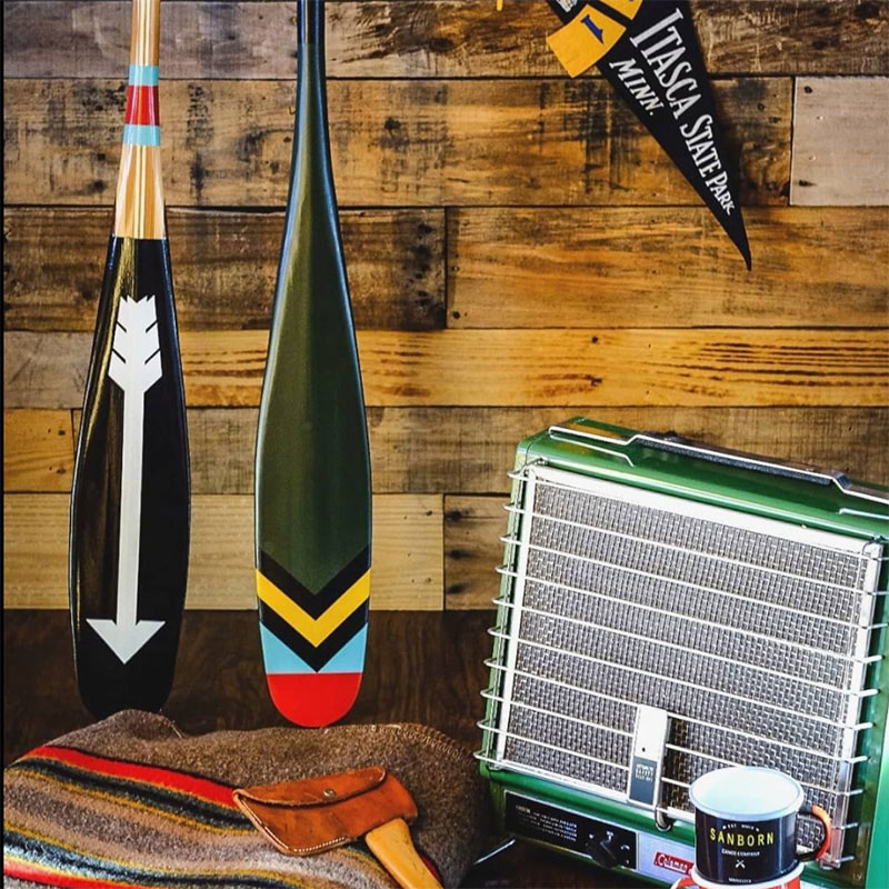 SANBORNCANOECOMPANYサンボーンカヌーカンパニーカヌーパドルAritisanPaddles7SCAPNカヌーパドルUSA製サップサップパドルサンボーンNorthMufferawハンドメイド木製ウォールナットインテリア