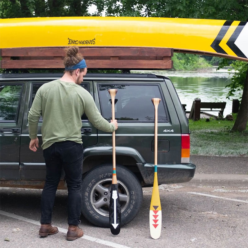 SANBORNCANOECOMPANYサンボーンカヌーカンパニーカヌーパドルAritisanPaddles7SCAPNカヌーパドルUSA製サップサップパドルサンボーンNorthMufferawハンドメイド木製ウォールナットインテリア