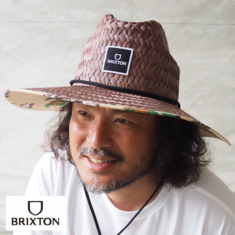 BRIXTON ブリクス米トン かぶり笠 ALPHA SQUARE SUN HAT 11323 メンズ レディース かんかん帽 鳥打ち帽 ぼうし かんかん帽 麦わら帽子 表どおり サーフ アウトドア 難民キャンプ 海 海水浴 アメカジ 赤銅色