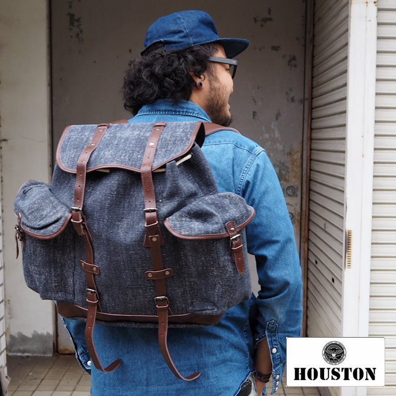 【楽天市場】HOUSTON ヒューストン LINEN RUCK SACK 6563 リュック リュックサック 大容量 メンズ レディース ...