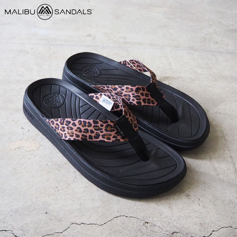 MALIBU SANDALS マリブサンダルズ サンダル メンズ トング サーフライダー SURFRIDER MS08-0071 MS080071 マリブサンダル レオパード ヒョウ柄 グリップソール 靴 シューズ スリッパ カリフォルニア