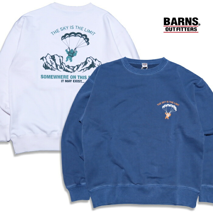 BARNS OUTFITTERS バーンズアウトフィッターズ トレーナー スーパーヘビーウェイト\"THE SKY IS THE LIMIT\"" イエティ UMA アメカジ BR-25353"