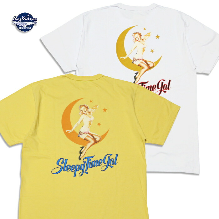 BuzzRickson's バズリクソンズ Tシャツ SLEEPY TIME GAL BR79624 ピンナップガール メンズ 半袖 ミリタリー メンズ 半袖
