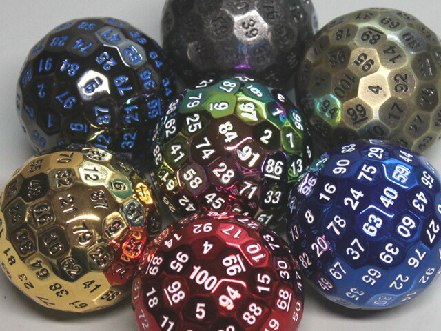 楽天市場】100面メタルダイス2 45mm : EDA GARAGE