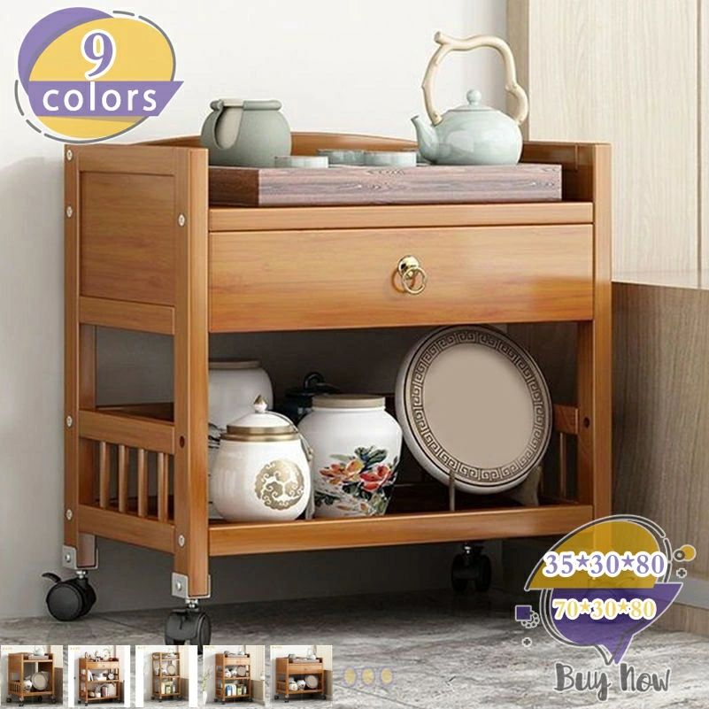 移動式 ワゴン 茶棚 キッチンワゴン 収納カート 2層3層 隙間収納 竹製 キャスター付き ストッパー付き 落下防止バー バスケットラック スライド式 収納ワゴン スリム 調味料ラック 台所収納 組立簡単 shop-livesil｜Shibuya Sky