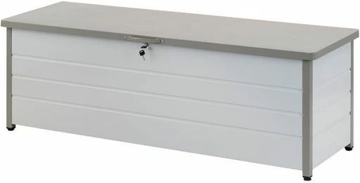 ガーデンマスター(Gardenmaster)ベンチストッカースチール製幅155x奥行49x高さ52cm天板耐荷重:100kg鍵付きサビに強いアルミベンチストッカー物置小型収納ベンチ物置屋外玄関ベランダ縁台収納庫|Shibuya Sky