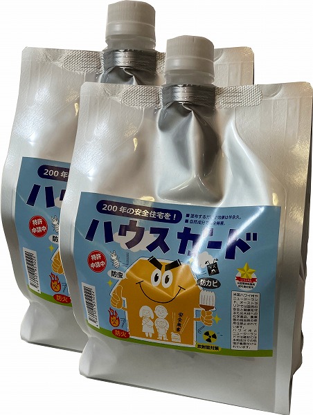 用木の殺虫剤｜防火｜防かび｜放射線汚染物質打つ手 シックハウス打つ手の 棲み家差し固める4リッター（2L×2）  【貨物輸送無料】