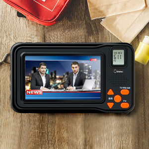 2個セット ドリテック 充電テレビラジオ PR-401BK