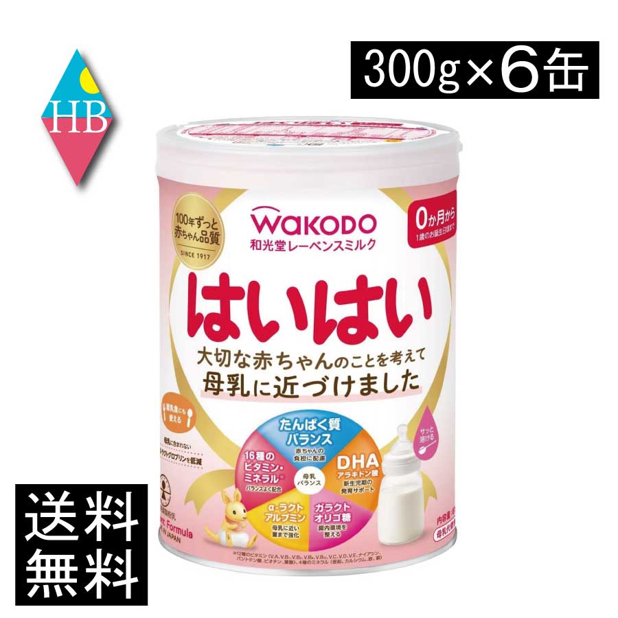 和光堂 レーベンスミルク はいはい300g ×6缶（粉ミルク）