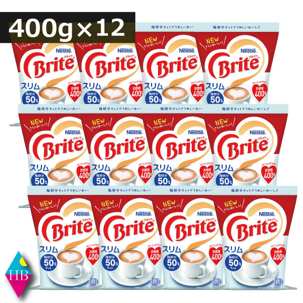 送料無料 ネスレ ブライト スリム 400g 袋入り ×12個（1ケース）