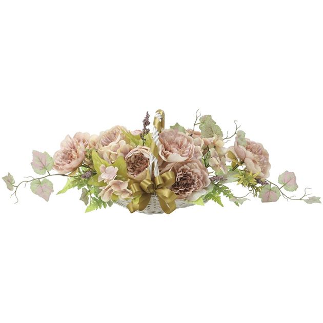 光の楽園(2026年版) キャベジロ―ズワイド 品番：2469R60 高さ：22cm - アートクリエイション [光触媒/人工観葉植物]
