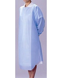 竹虎ビニールエプロン袖付き ブルー 1枚入×50枚 - 竹虎