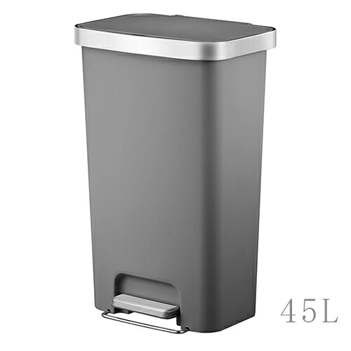 イーケーオージャパン ハナ プラスチックステップビン 45L グレー EK6266-45L-GR - EKO JAPAN|ヘルシーグッド 店