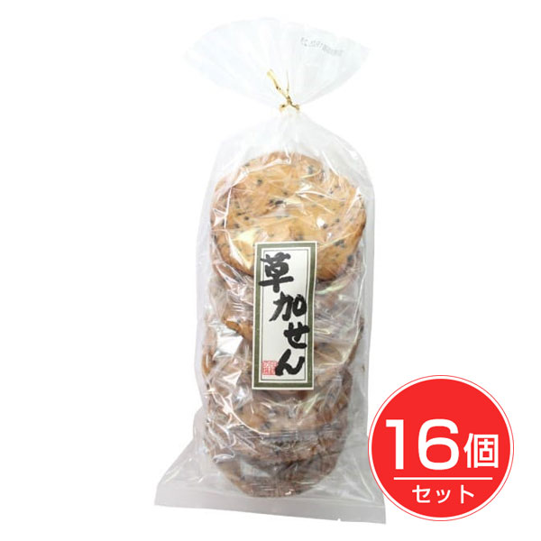 草加せん ごま 7枚&times;16個セット - ムソー｜ヘルシーグッド 店