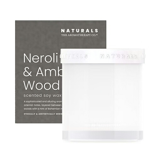 Naturals ナチュラルズ キャンドル ネロリ＆アンバーウッド 400g - 三和トレーディング｜ヘルシーグッド 店