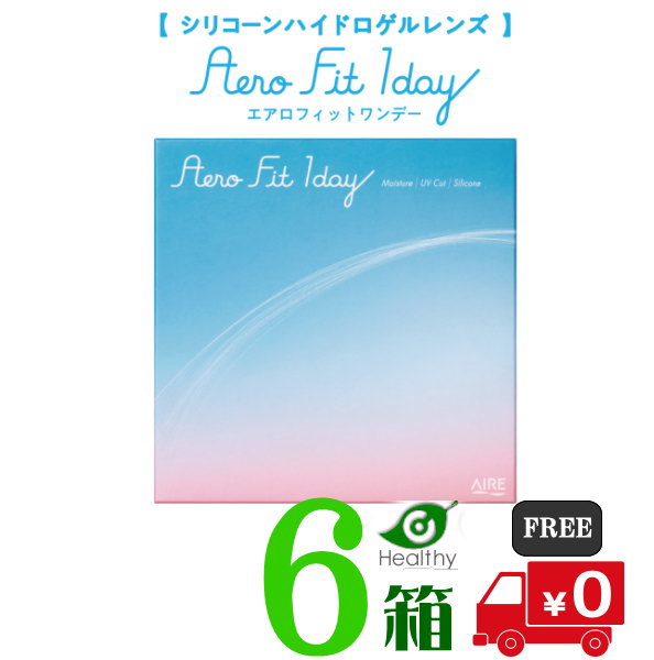 エアロフィットワンデー 6箱セット 1箱30枚入 【メーカー直送 送料無料】Aero Fit 1day １日使い捨て クリアレンズ 1day 小松菜奈