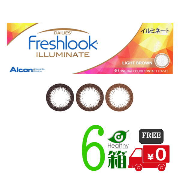 フレッシュルック デイリーズ イルミネート 6箱セット （1箱30枚入）【メーカー直送 送料無料】日本アルコン