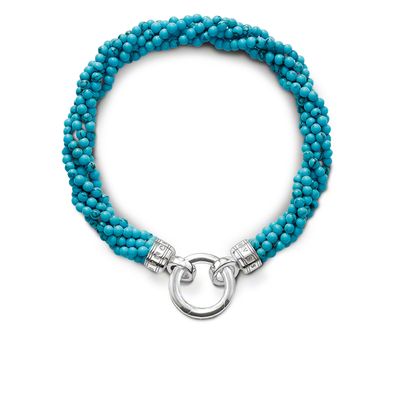 【新生活SALE】ブレスレット レディース トーマス・サボ THOMAS SABO アクセサリー シルバー ブレス ターコイズ（人工）トルコ石 サイズＭ 18.0cm A1182-404-17-M【SS5】【在庫あり】【ラッピング袋無料】【メッセージカード無料】【新生活 ギフト プレゼント】